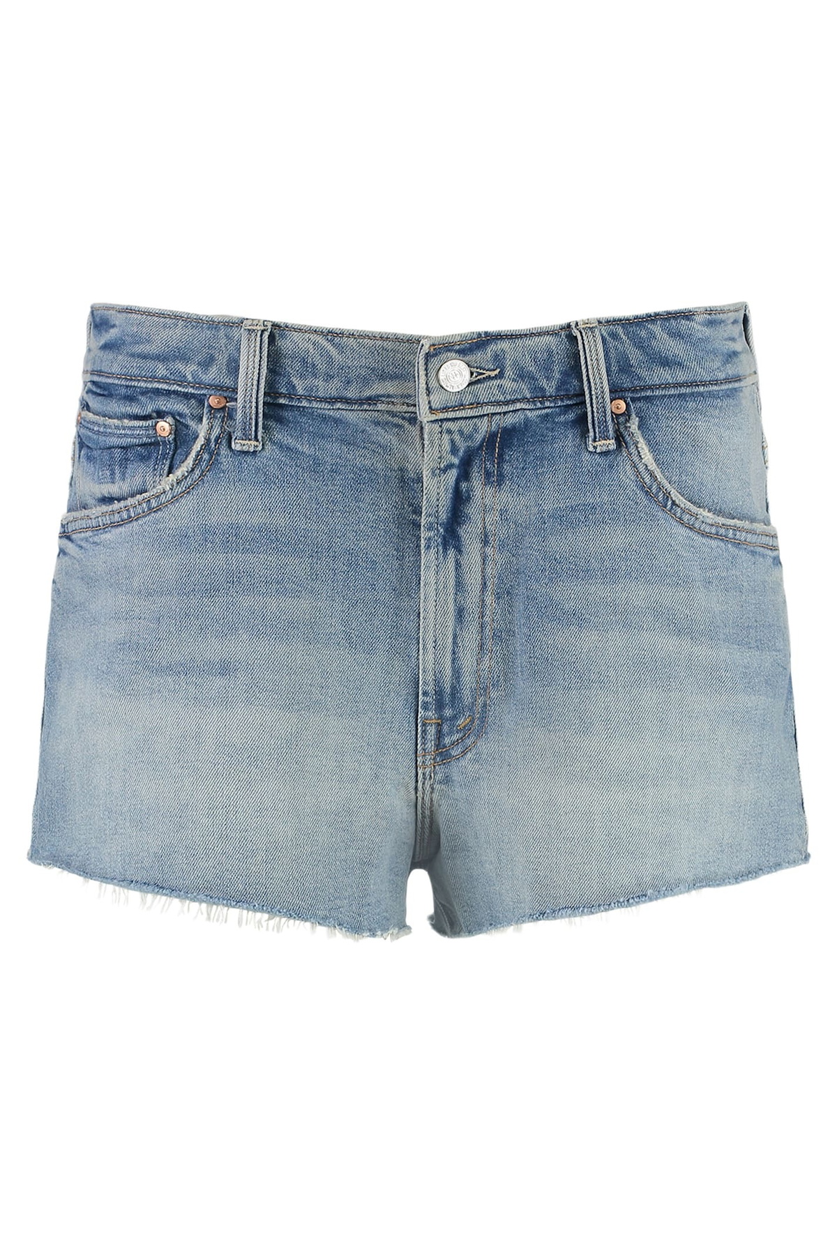 【I AM MARI】Emma Pintuck Banding Denim Half Pants Ampersand 516 Denim – Mindy Mae's Market