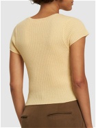 REFORMATION - Teo Short Sleeve Cashmere Sweater