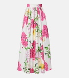 Leo Lin Reinette floral maxi skirt