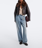 Zimmermann Valiant cropped leather jacket