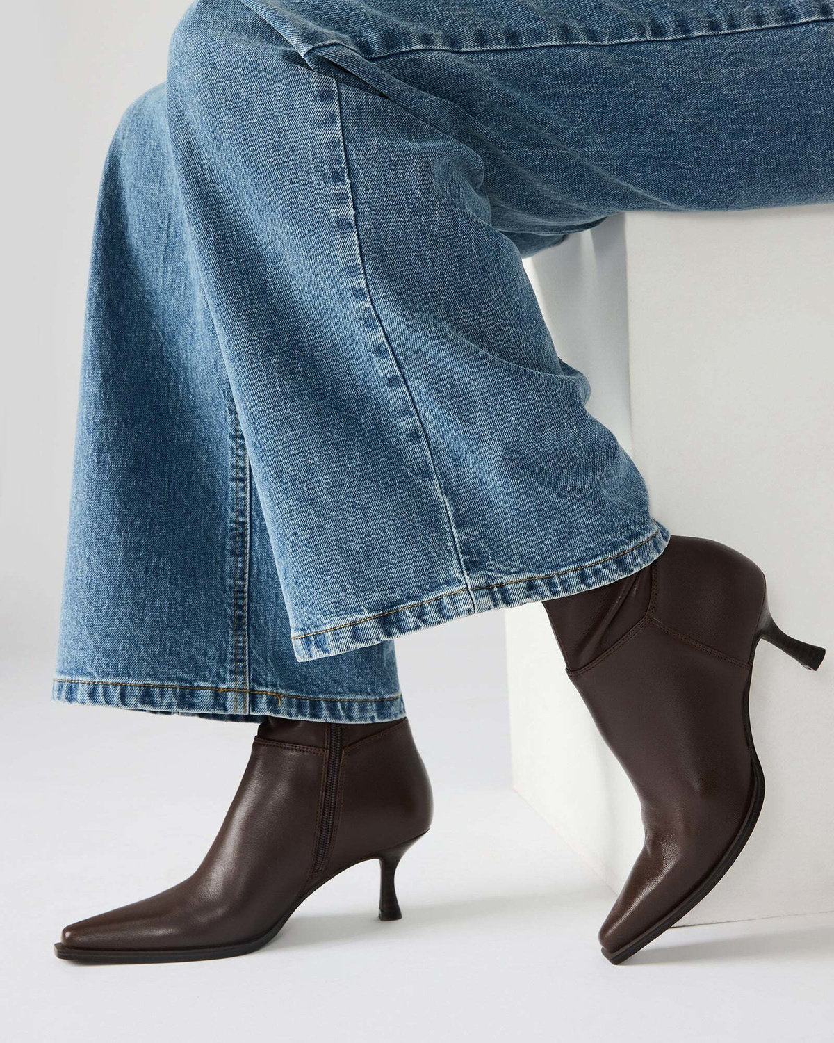Steve Madden Stasia Booties in Brown