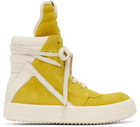Rick Owens Kids Yellow & Off-White Geobasket Sneakers