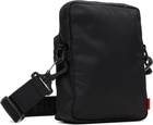 Hugo Black Stacked Logo Reporter Bag