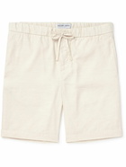 Frescobol Carioca - Felipe Straight-Leg Linen Drawstring Shorts - Neutrals