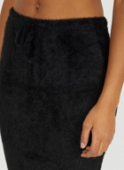 Fluffy Peephole Skirt in Black