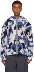 Isa Boulder SSENSE Exclusive Blue Camo River Jacket