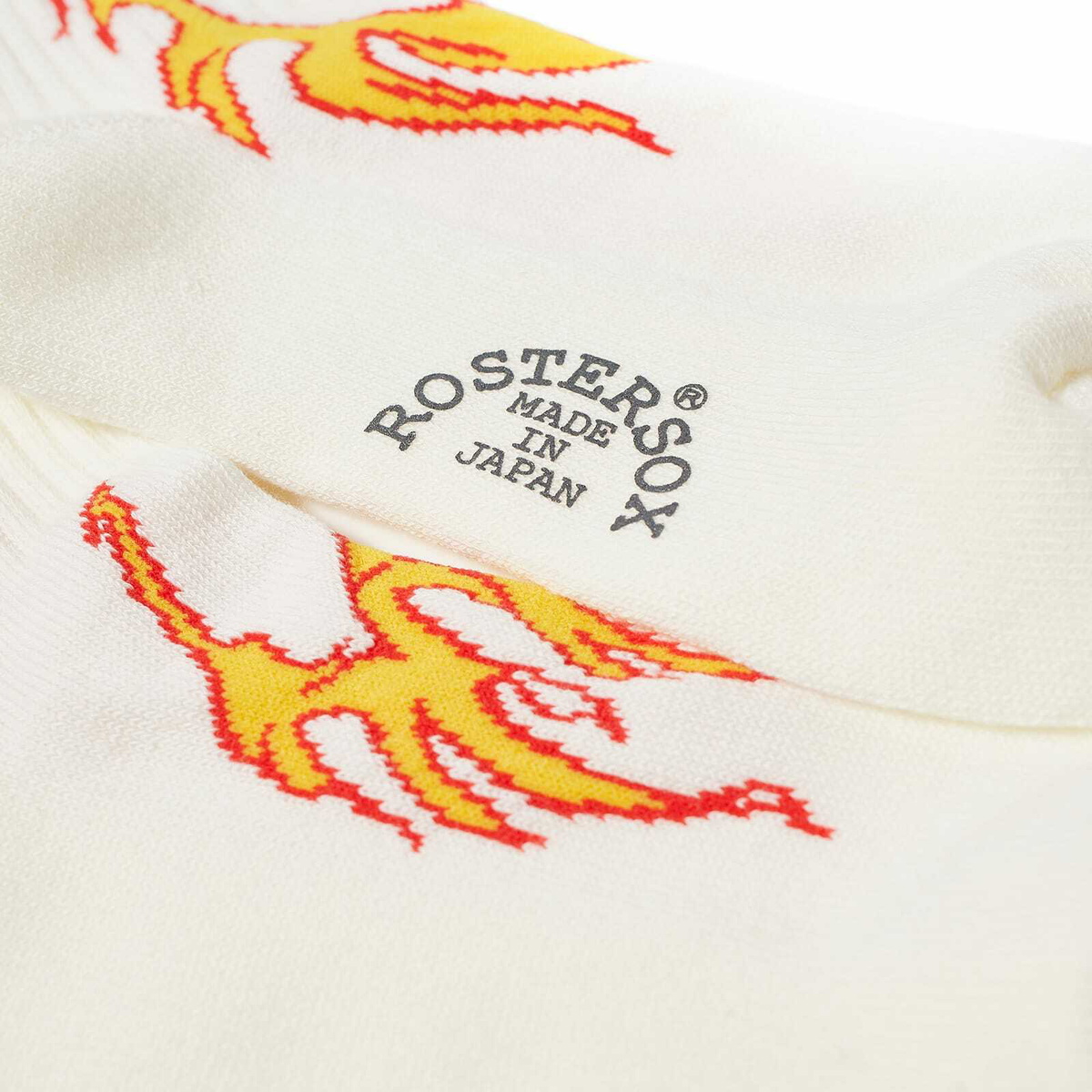 Rostersox Fire Socks in White
