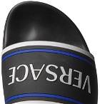 Versace - Logo-Embossed Rubber Slides - Black