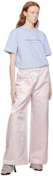 Alexander Wang Blue Glitter T-Shirt