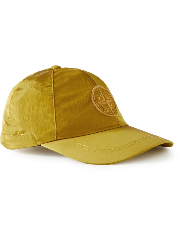 Photo: Stone Island - Logo-Embroidered ECONYL Baseball Cap - Yellow