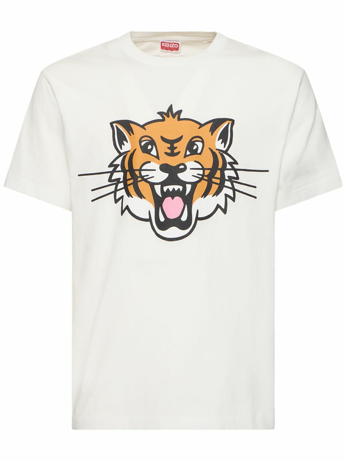 KENZO PARIS Happy Tiger Classic Cotton T-shirt Kenzo