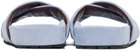 Wales Bonner Blue Criss-Cross Sandals
