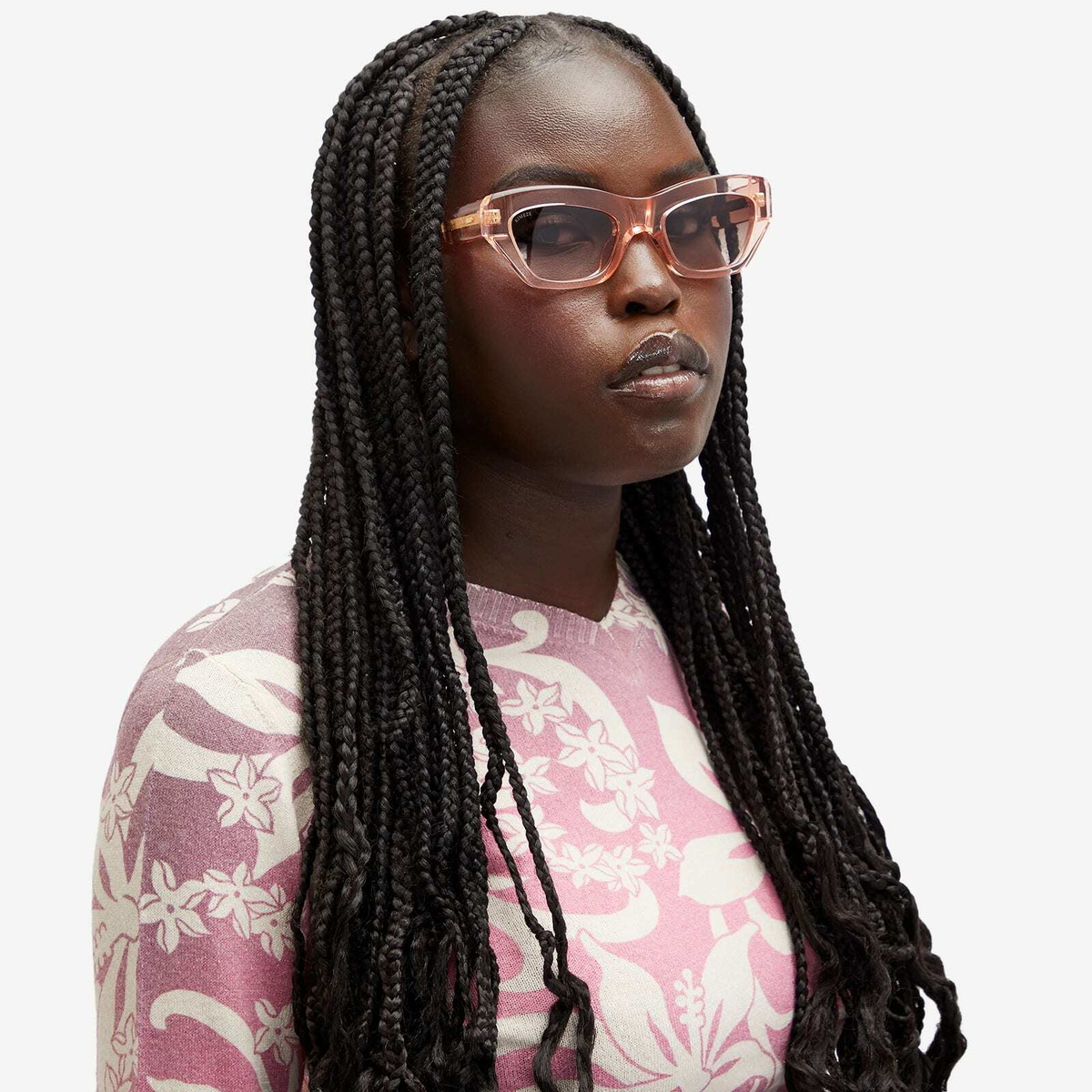 KIMEZE Women's Concept 3 Sunglasses in Pink Crystal 