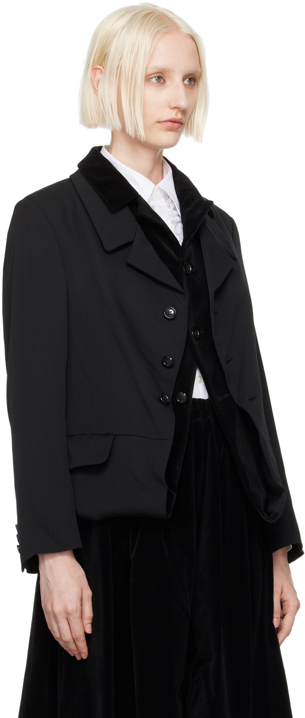 Comme des Garçons Comme des Garçons Black Layered Blazer