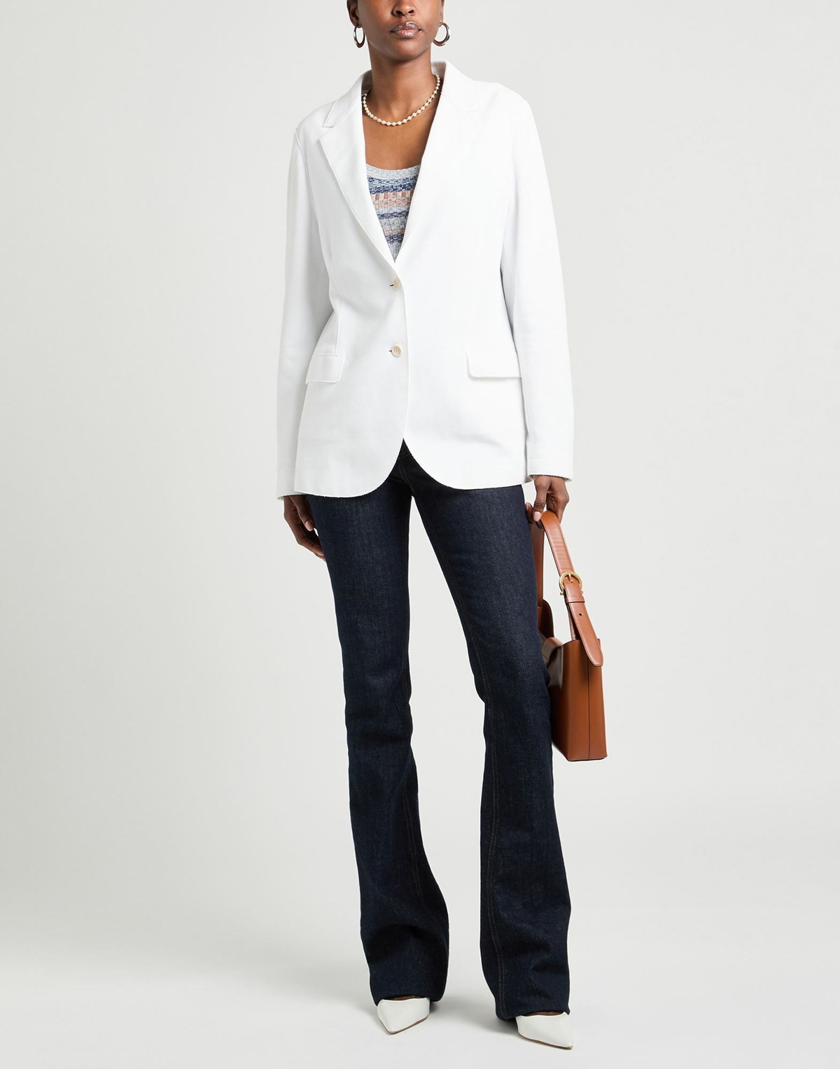 Eleventy Womens Blazer in White