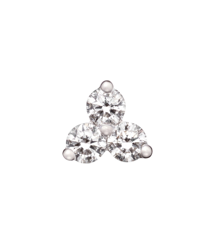Photo: Maria Tash 18kt white gold (750/1000) single earring with diamonds