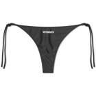Vetements Women's Logo Bikini Bottom in Black