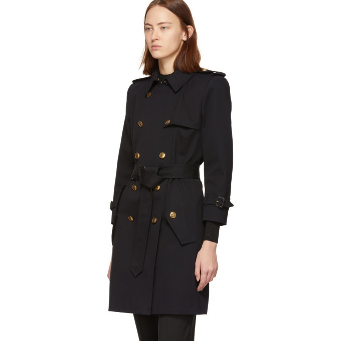 Givenchy Navy 4G Buttons Trench Coat Givenchy