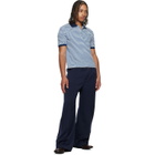 Marni Navy Piped Wool Twill Trousers