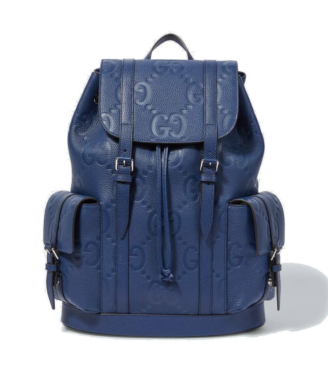 Photo: Gucci Logo leather backpack