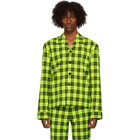 Sankuanz Green Plaid Shirt