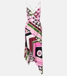 Pucci Printed silk satin maxi dress