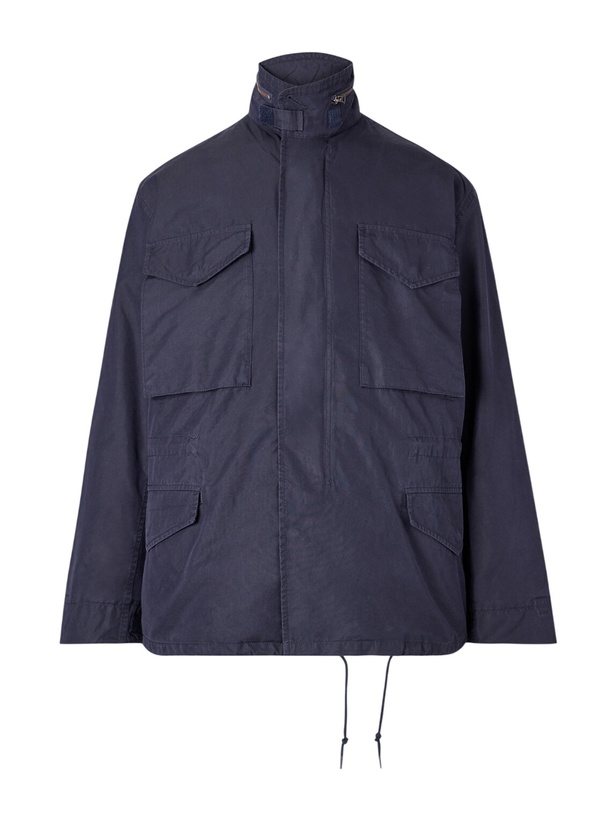 Photo: Beams Plus - Cotton-Blend Hooded Field Jacket - Blue