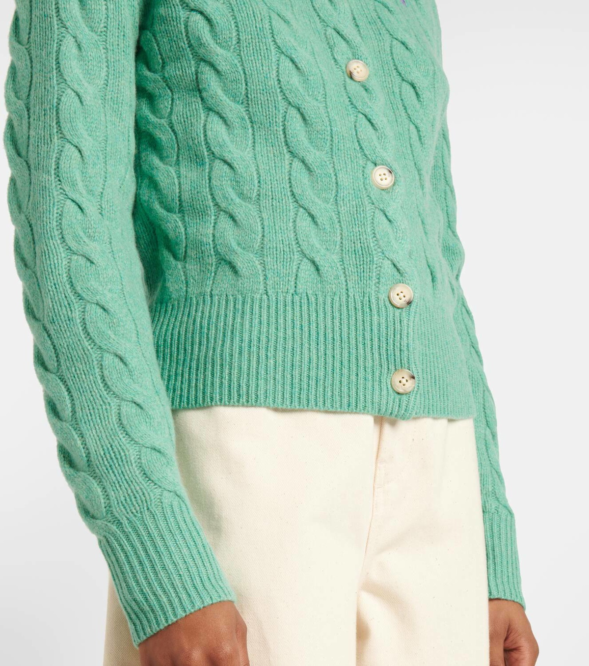 Polo Ralph Lauren Cable-knit wool and cashmere cardigan Polo