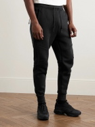 Nike - Slim-Fit Tapered Logo-Print Cotton-Blend Tech-Fleece Sweatpants - Black