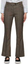 Ernest W. Baker Brown Flared Trousers