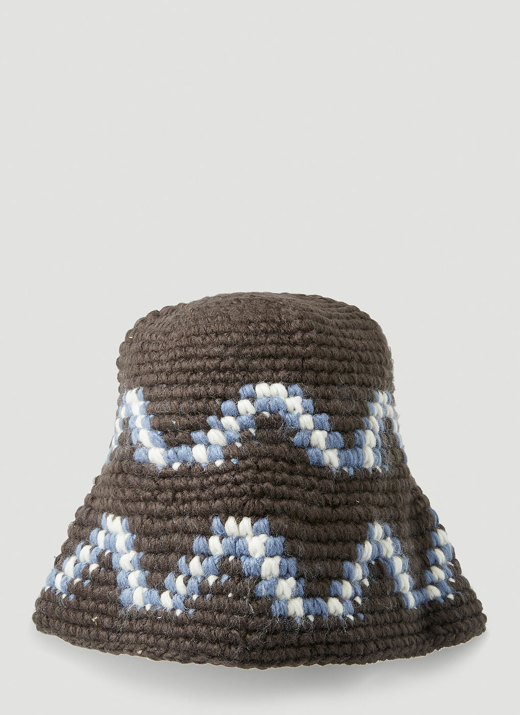 Giza Knit Bucket Hat in Brown Stussy