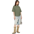 Palm Angels Khaki Classic Logo Over T-shirt