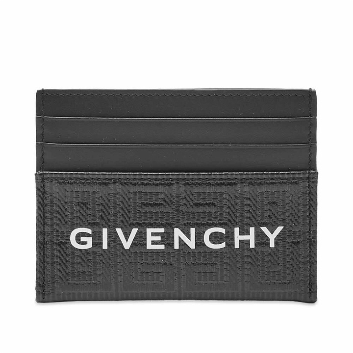 Photo: Givenchy Men's Embossed Logo Card Holder in Black