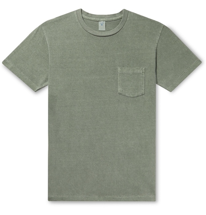 Photo: Velva Sheen - Pigment-Dyed Cotton-Jersey T-Shirt - Green