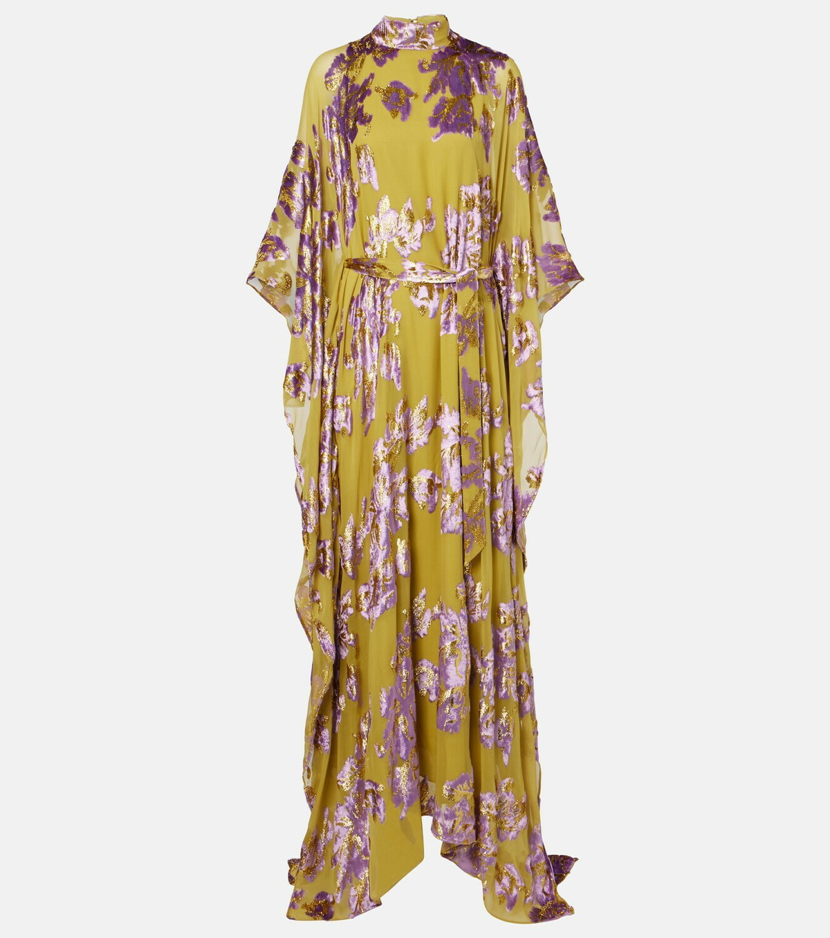 Taller Marmo Leonor floral fil coupé kaftan