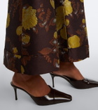 La DoubleJ Hendrix floral jacquard straight pants