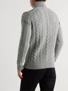 Belstaff - Hilary Cable-Knit Wool Rollneck Sweater - Gray