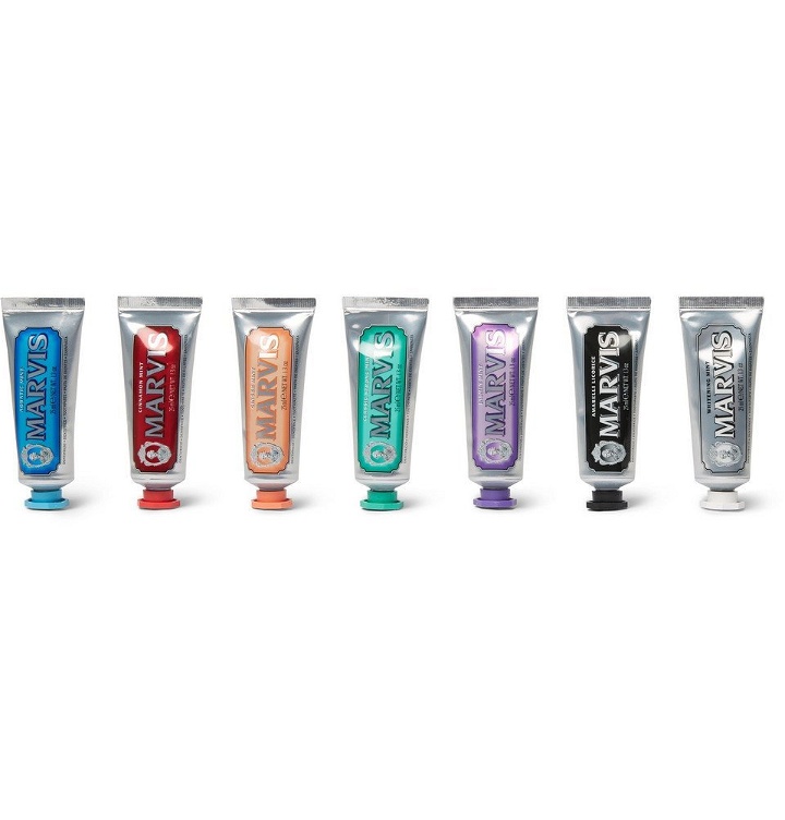 Photo: Marvis - Flavour Collection Toothpaste Gift Set, 7 x 25ml - Men - Colorless