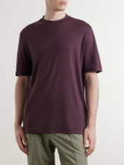 Canali - Cotton-Jersey T-Shirt - Burgundy