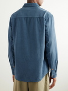 Folk - Garment-Dyed Cotton-Corduroy Shirt - Blue