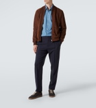 Zegna Suede bomber jacket