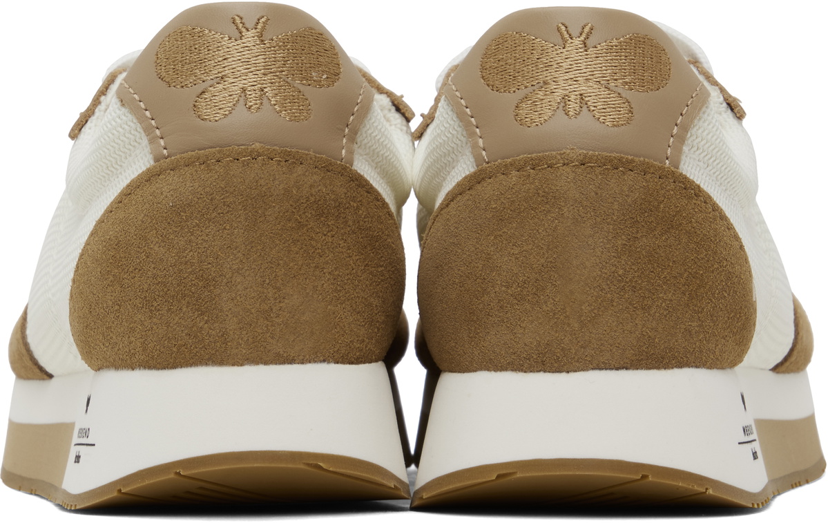 Weekend Max Mara Off-White & Tan Raro Sneakers