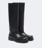 Christen Defender leather over-the-knee boots