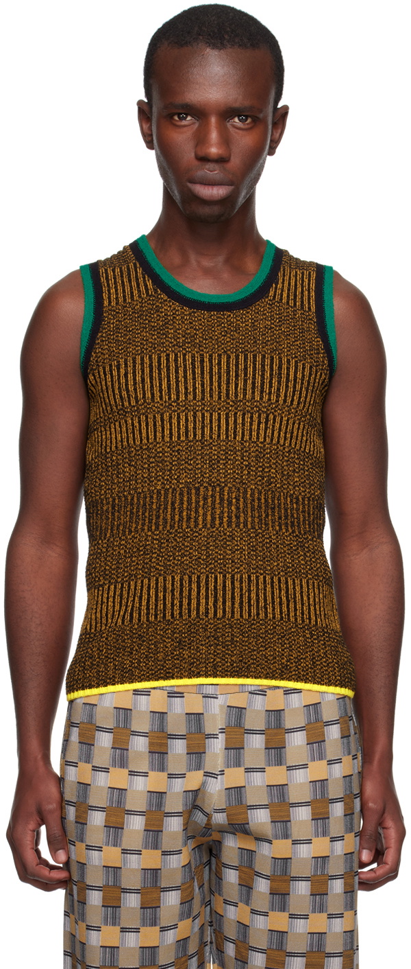 ZANKOV Orange & Black Franky Tank Top