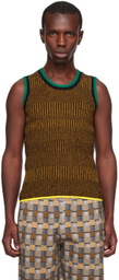 ZANKOV Orange & Black Franky Tank Top