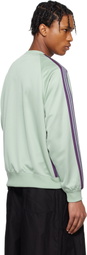 NEEDLES Green Track Crew Neck Sweatshirt
