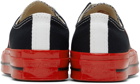 COMME des GARÇONS PLAY Black & Red Converse Edition Chuck 70 Low-Top Sneakers