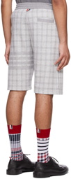 Thom Browne Grey Cotton Shorts