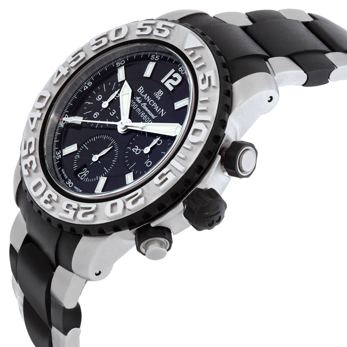 Blancpain Specialties Air Command Chronograph Automatic Black Dial Mens Watch 2285F-6530-66