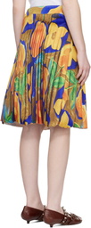 ABRA Multicolor Trompe L'Oeil Midi Skirt